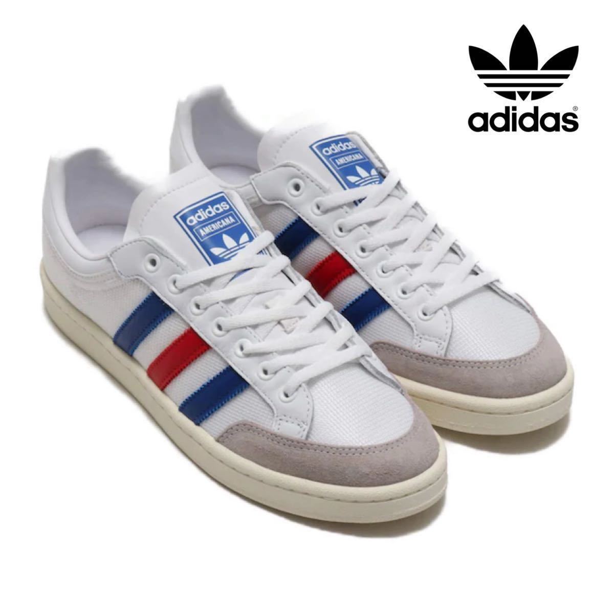 新品未使用 adidas originals アメリカーナ【27cm】トリコロール アディダス スニーカー Americana 白 靴 スエード 本革 シューズ EF2508の画像1