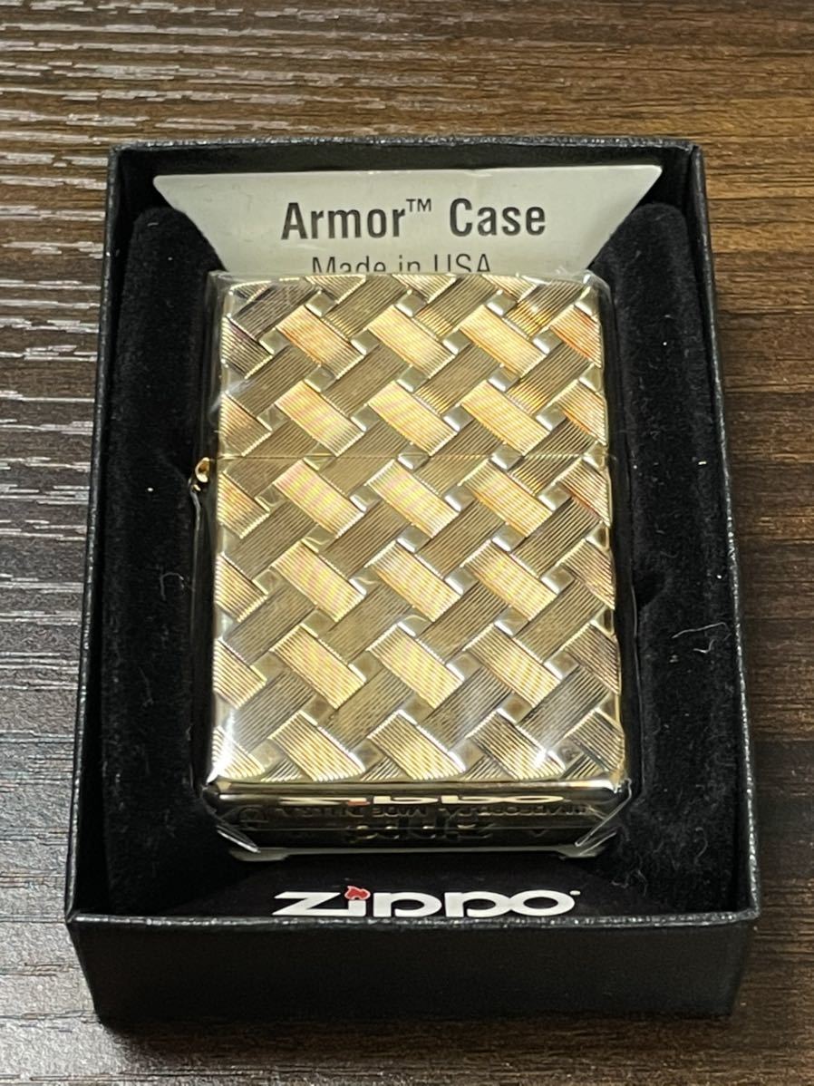 【日本限定モデル】 zippo アンティークゴールド アーマー 両面特殊加工 GOLD armor 2018年製 ケース 保証書 その他