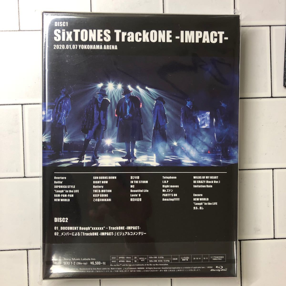 TrackONE -IMPACT- 初回盤 Blu-ray SixTONES 