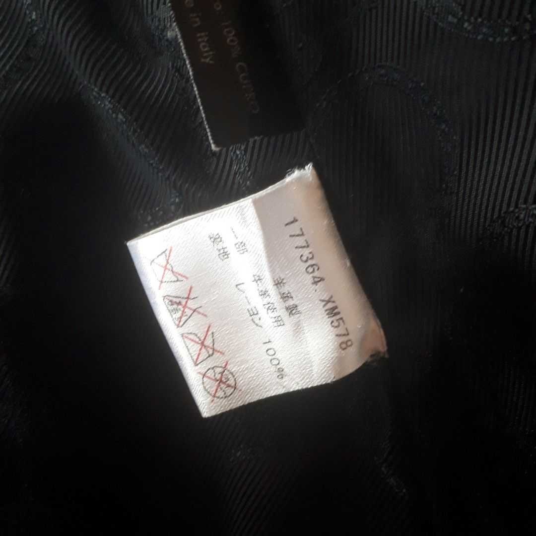 GUCCI スエード&パテント コート 黒 羊革&牛革 エナメルレザー GUCCI スエード&パテント コート 黒 羊革&牛革 エナメルレザー