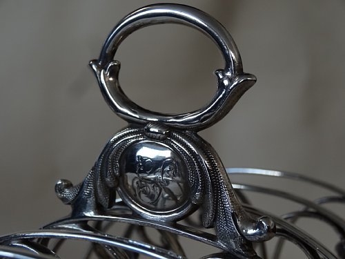 Grace アンティーク イギリス 1834年 ウィリアム4世 貴重なジョージアン 純銀製 スターリング シルバー 925/1000 トーストラック 314g_画像5