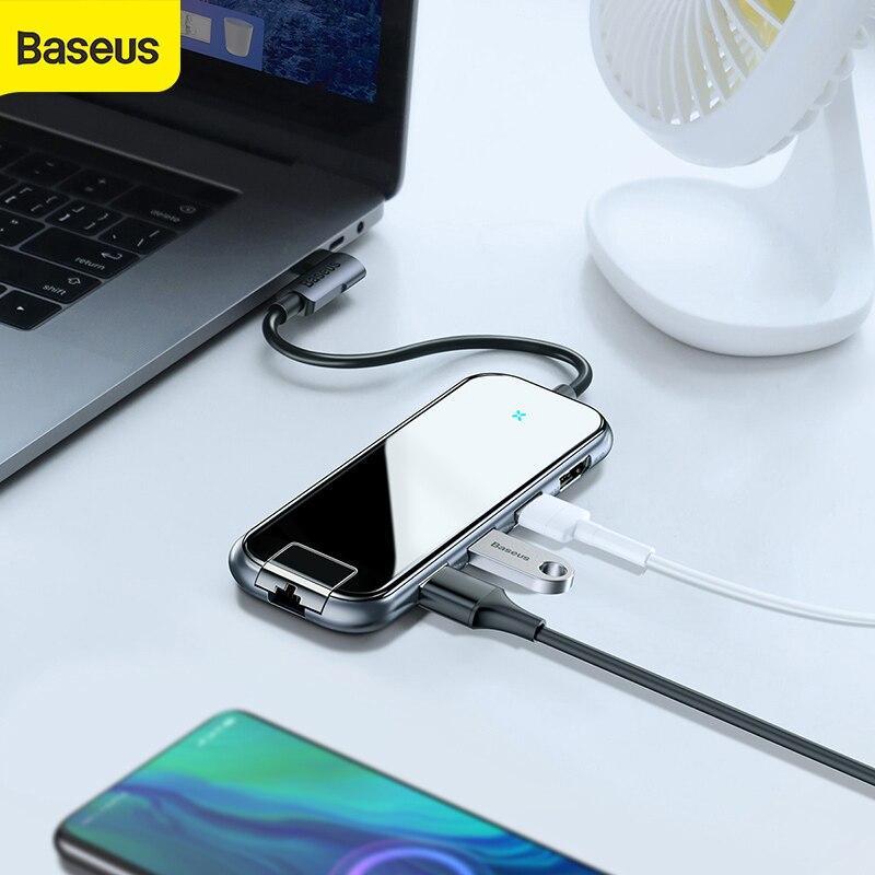 一部予約!】 hdmi C ハブタイプ Usb マルチ Baseus RJ45 ハブスプリッ