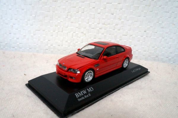 Minichamps BMW M3 2001 E46 1/43 миникар красный 3 серии 