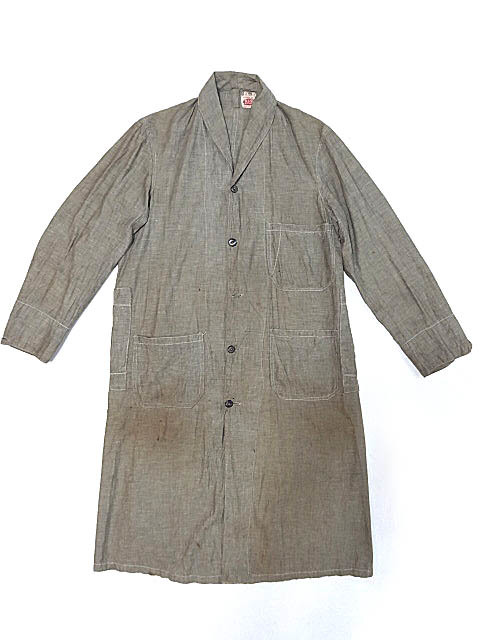 激安の ビンテージ 希少 珍品 40S 50S ショールカラー リネン ショップ コート ヘチマ襟 ダスター グレー 灰 ごま塩 黒シャン レア 雰囲気 アジ 色 Mサイズ 激安の ビンテージ 希少 珍品 40S 50S ショールカラー リネン ショップ コート ヘチマ襟 ダスター グレー 灰 ごま塩 黒シャン レア 雰囲気 アジ 色 Mサイズ