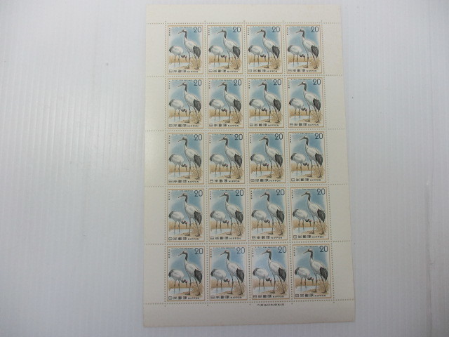 K-213　自然保護シリーズ切手　第2集　鳥類（1シート20円×20枚）　合計3シート　未使用品　_画像4
