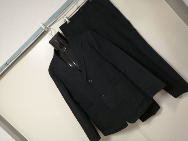 kkyj4661 ■ COMME CA DU MODE MEN ■ コムサデモード メン スーツ シングル 2つボタン 黒 2 M