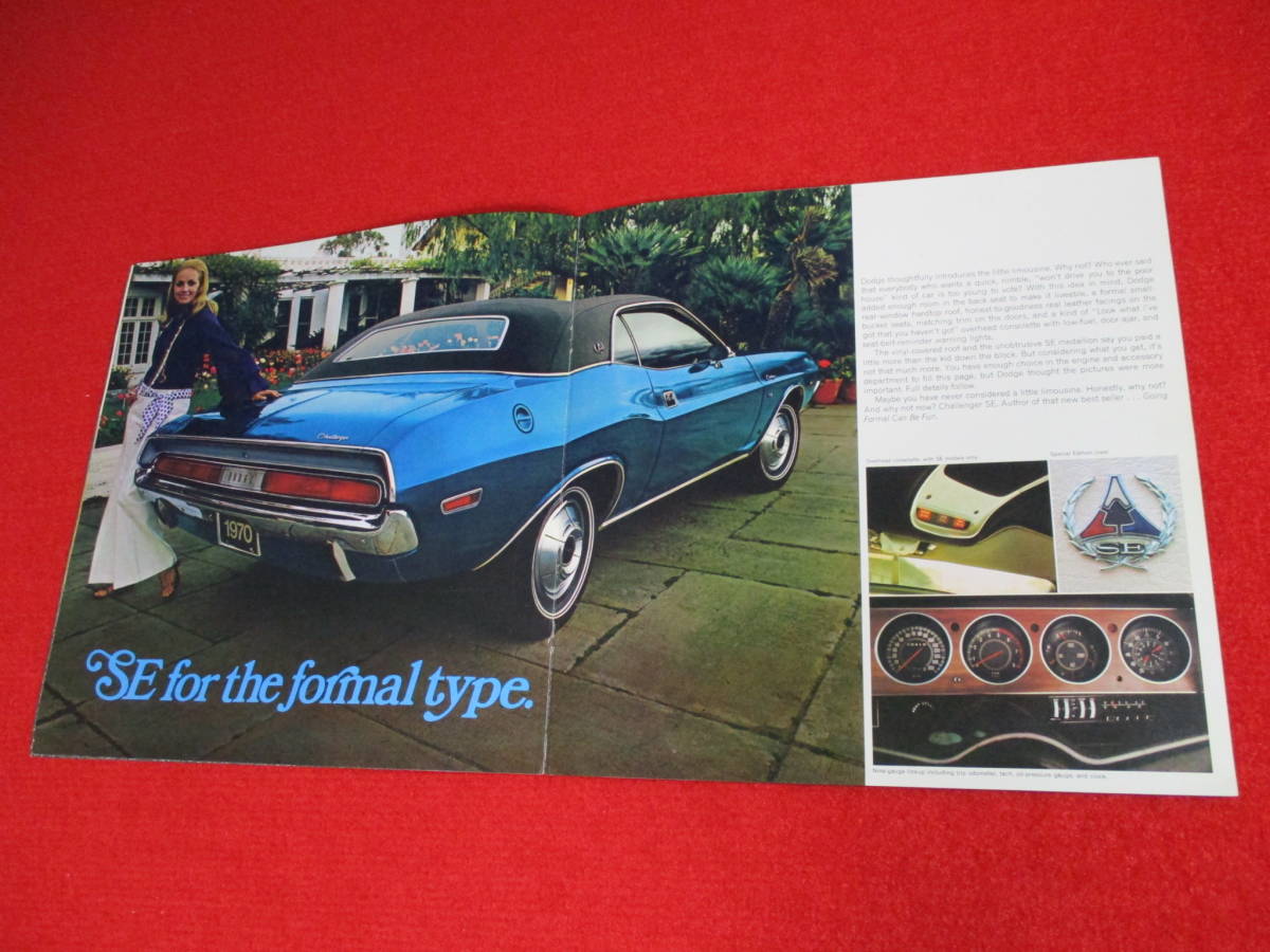 * CHRYSLER DODGE CHALLENGER 1970 Showa era 45 catalog *