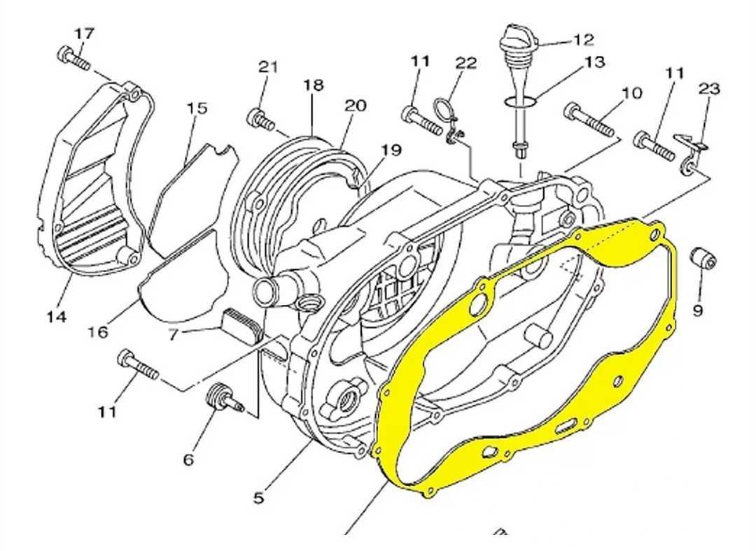 YAMAHA 4L3 4L0 R250 RZ350 クラッチ カバー ガスケット RZ250 RZ350250専用 G高品質_画像1