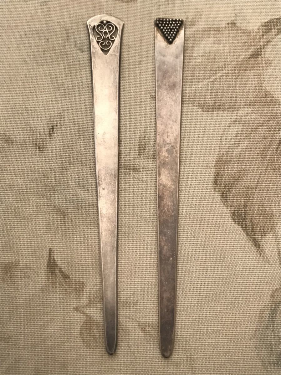 ペーパーナイフ PAPER KNIFE デスク 机 手紙 レター 紙 切断 silver シルバー 銀製 925 スターリング STERLING_画像1