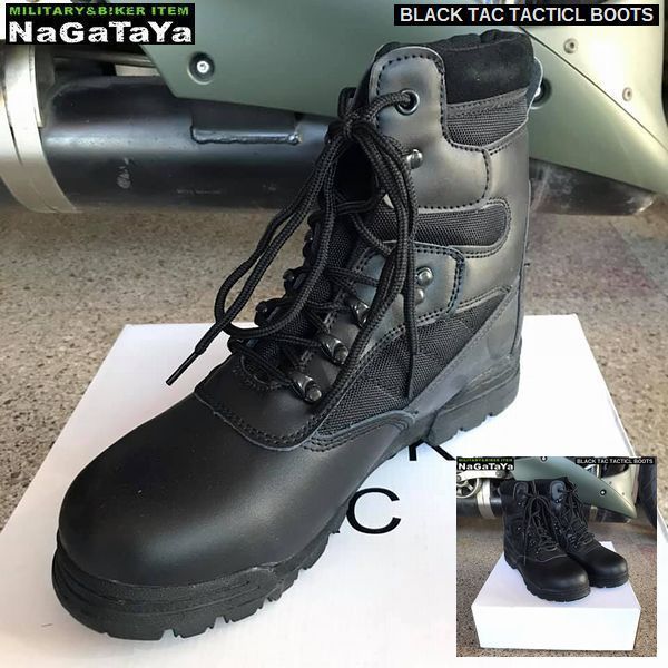 BLACK TAC ブラックタック タクティカルブーツ ブラック SWATブーツ 8W (26cm) ワークブーツ 靴 軍用ブーツ_画像1