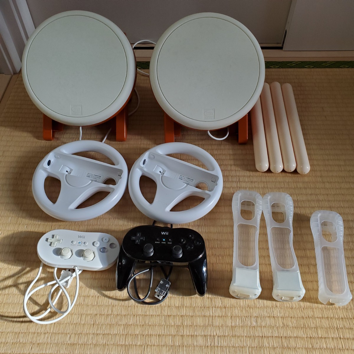 Wii ソフト11本セット　タタコンコントローラーセット