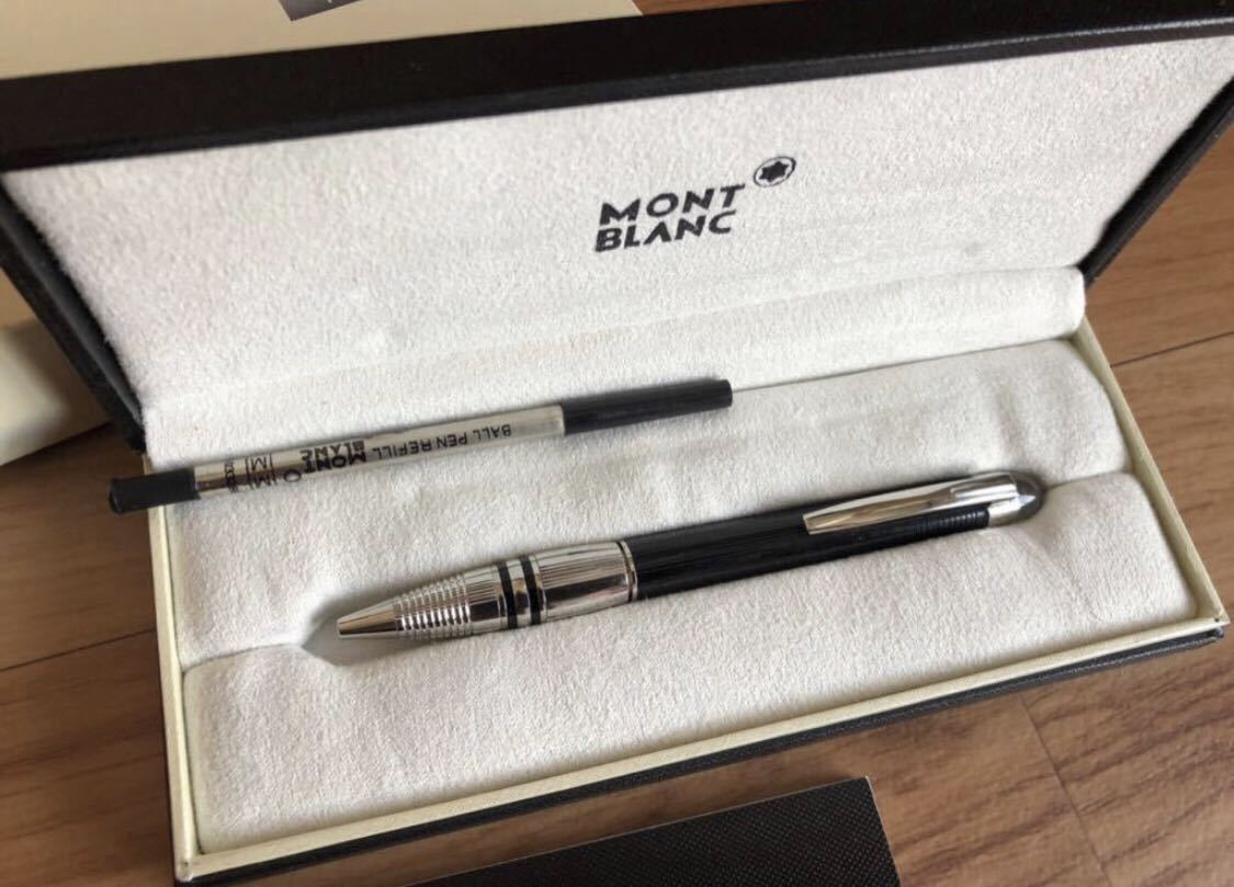 MONTBLANC モンブラン ボールペン　スターウォーカー・ドゥエ　黒　透明ドーム　替芯付き　新品未使用_画像2