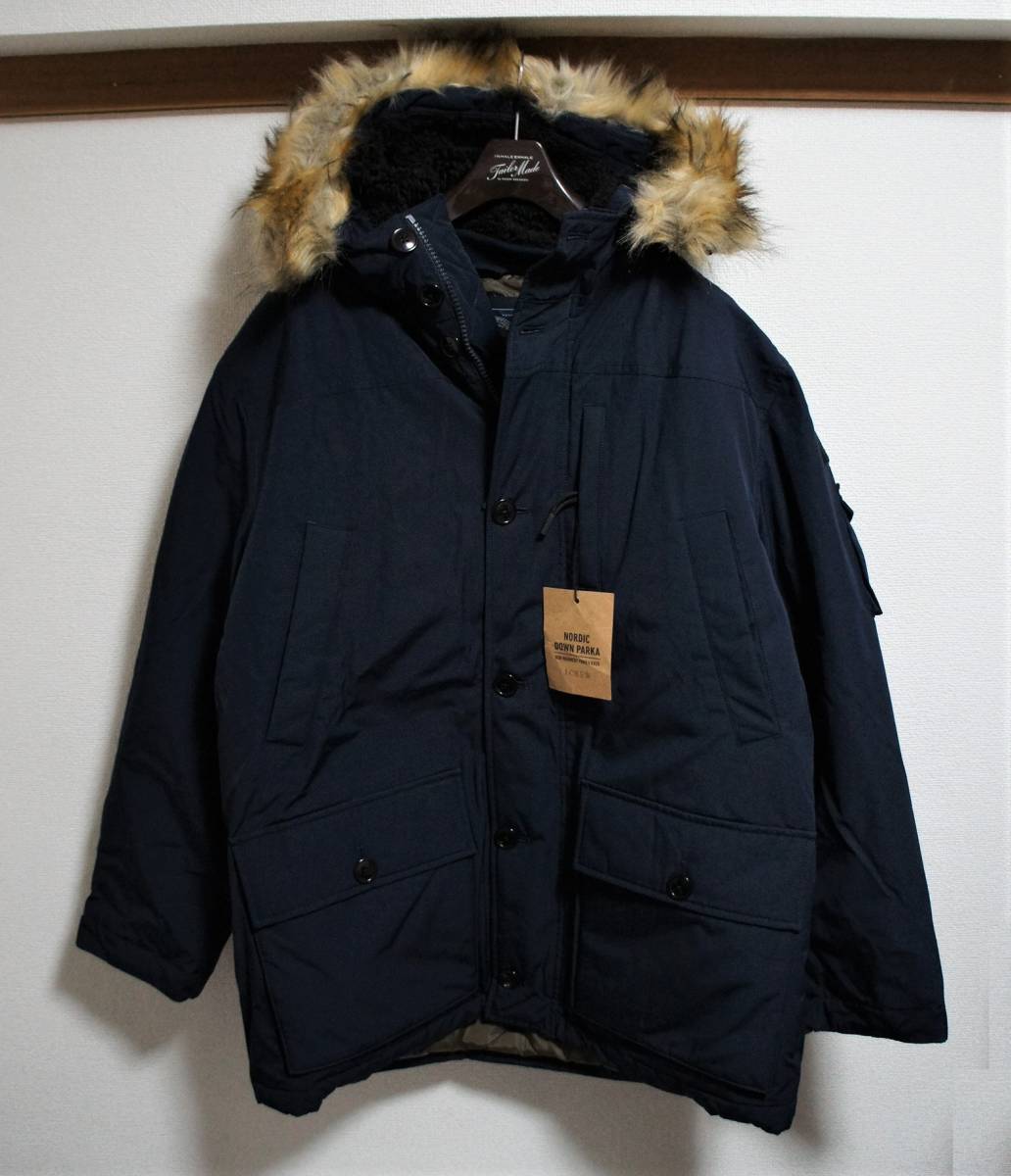 SALE！【新品】サイズ:XL J.CREW ジェイクルー Nordic down parka with eco-friendly Thinsulate ダウンジャケット NAVY_画像4