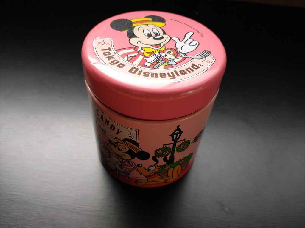 ■■トーキョーディズニーランド　ミッキー　お菓子缶　おかし缶　1995年？■■