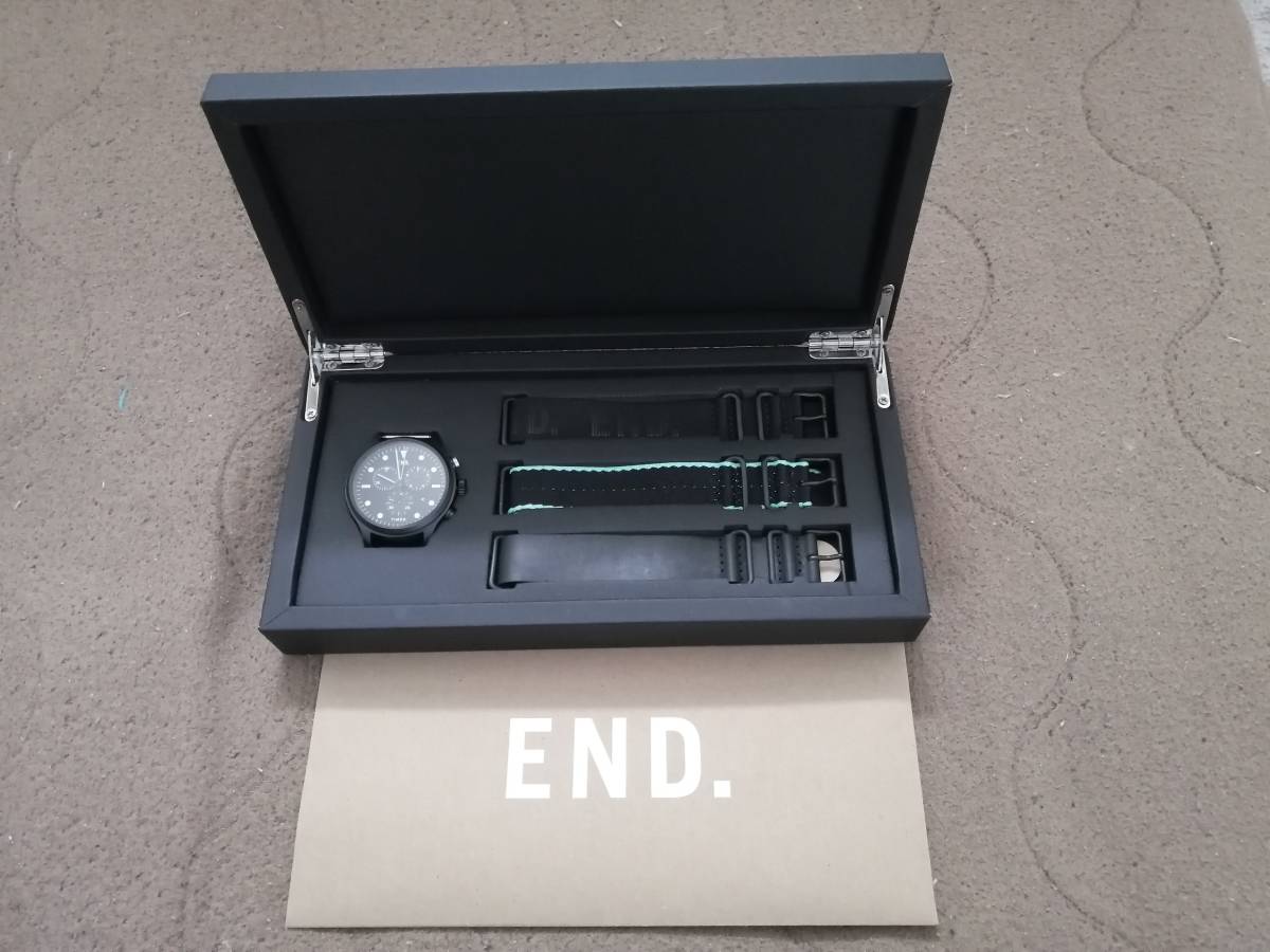 ＜新品未使用、納品書あり＞TIMEX×END コラボ　腕時計　日本未発売品　ミントグリーン