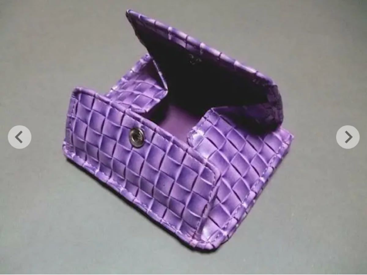 新品 二つ折り財布レディースメンズ財布ミニ財布小銭入れコインケース 紫系