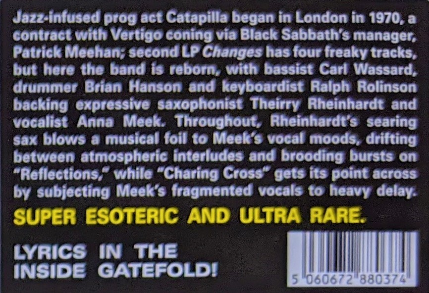 Catapilla キャタピラ - Changes 限定45回転再発アナログ・レコード