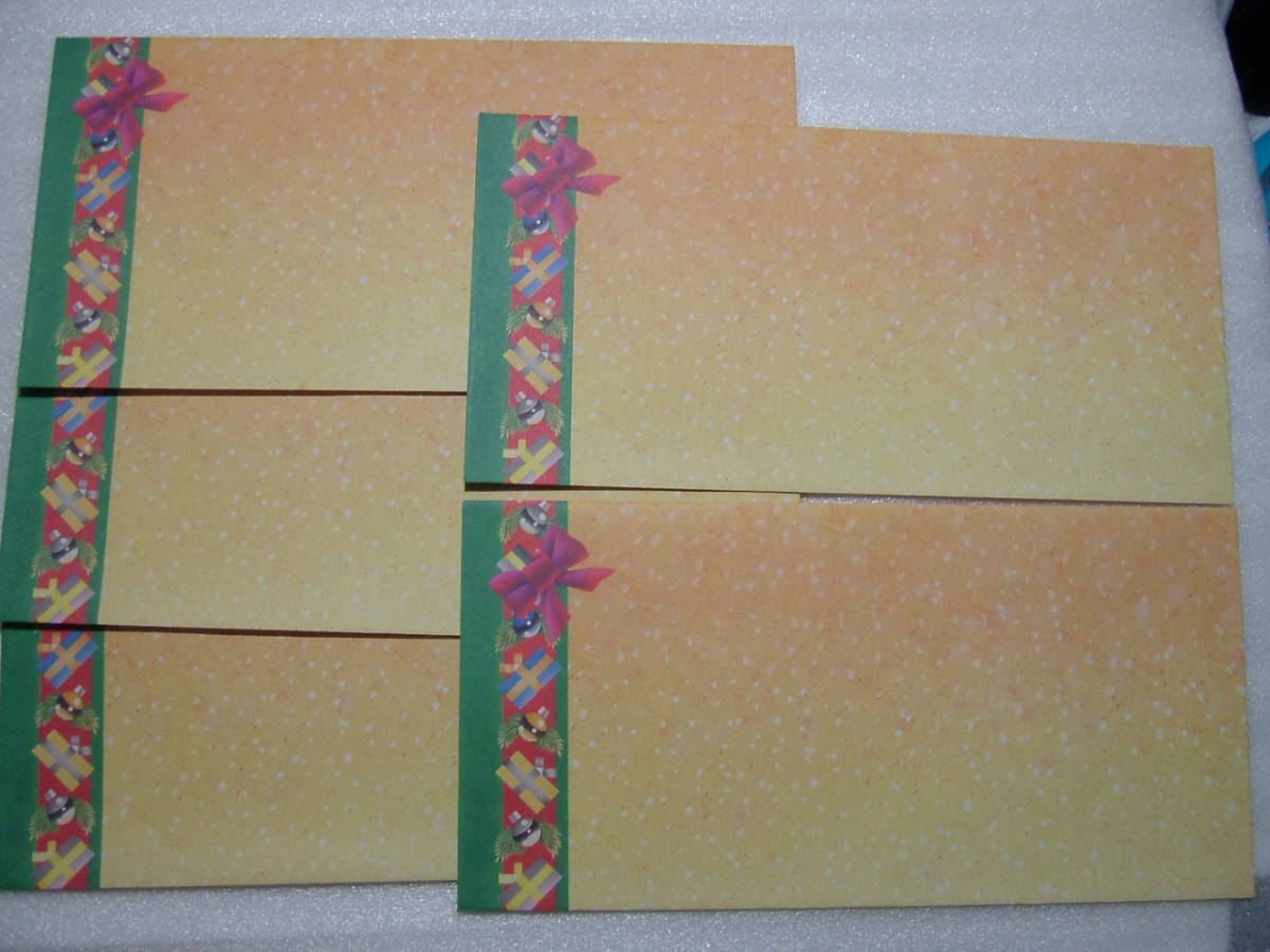 クリスマス柄封筒　2種10枚　各5枚　11.5×23cm　ベルギー製_画像7