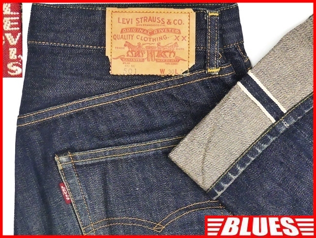 即決★リーバイス501XX★W30 ビンテージ復刻ジーンズ LEVIS メンズ デニム 赤耳 ビッグE ボタンフライ セルビッチ 66501 パンツ ボトムス