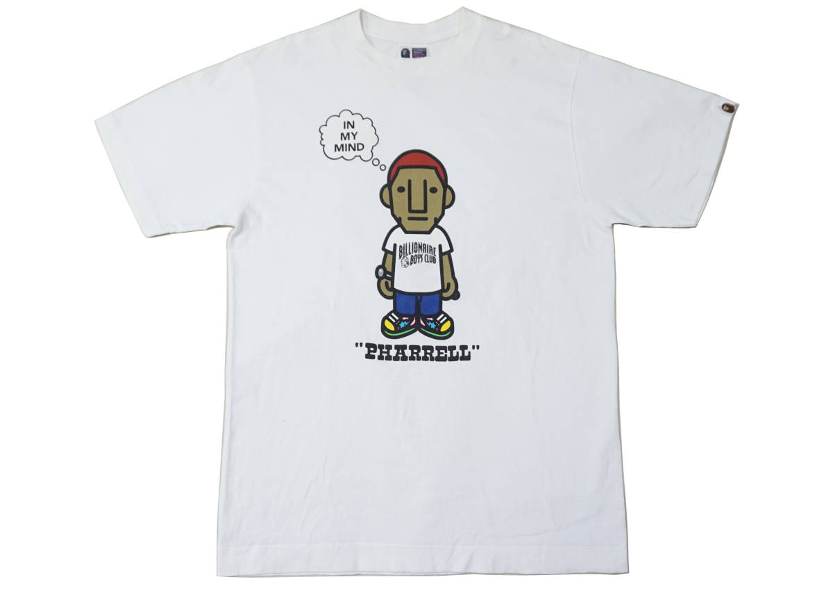 激レア! 00's A BATHING APE x BILLIONAIRE BOYS CLUB x PHARRELL 『Star Trak: IN MY MIND』 プロモ Tシャツ 日本製 N.E.R.D NEPTUNES_画像1