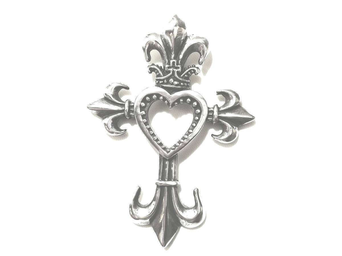 * genuine article regular goods Royal Order FDL Heart Cross Fred Lilly Heart Cross pendant top silver 925*