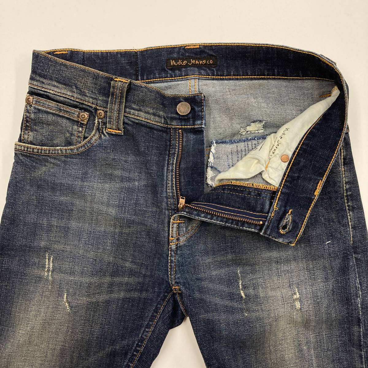 Nudie Jeans ヌーディージーンズ THIN FINN シンフィン ダメージ加工