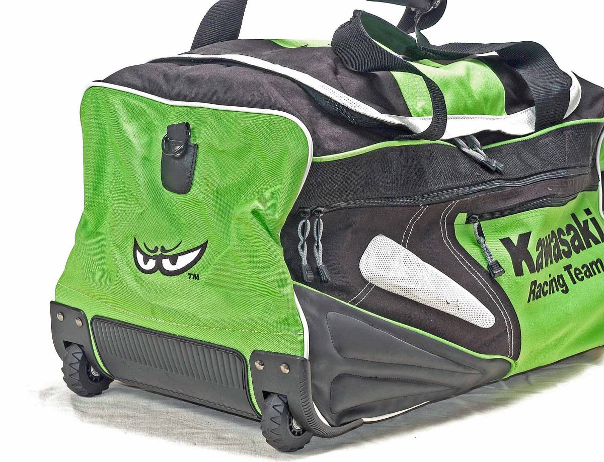 [Delivery Free]1990s? Kawasaki Genuine Parts Racing Team Eckl Bag FUCHS [tag9999] 