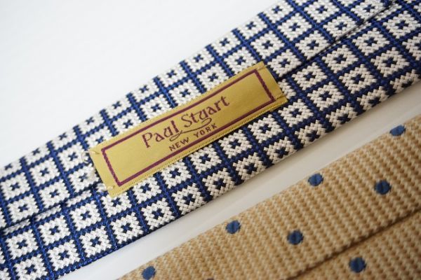 クリックポスト可【即決】Paul Stuart ポールスチュアート メンズ シルク ネクタイ 2本セット【611000】_画像7