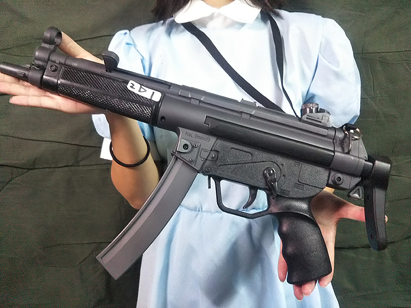 【MP5A3】（2D1）マルイ18禁HOPエアコキ カスタムエアガン 金属塗装 初速97ms！ GTF町田製作