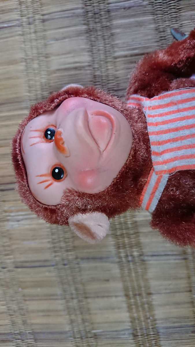 ぬいぐるみ ゼンマイ ぜんまい お猿 さる モンキー 人形 アンティーク レトロ おもちゃ