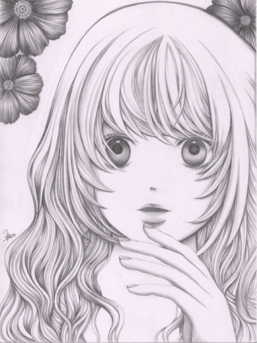 Paypayフリマ 手描きイラスト 鉛筆画 Paypayフリマ 手描きイラスト 鉛筆画