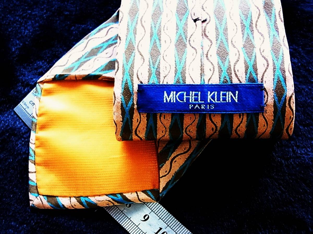 #M1508[ beautiful goods! brand prompt decision 350 jpy!. person .] Michel Klein. necktie 