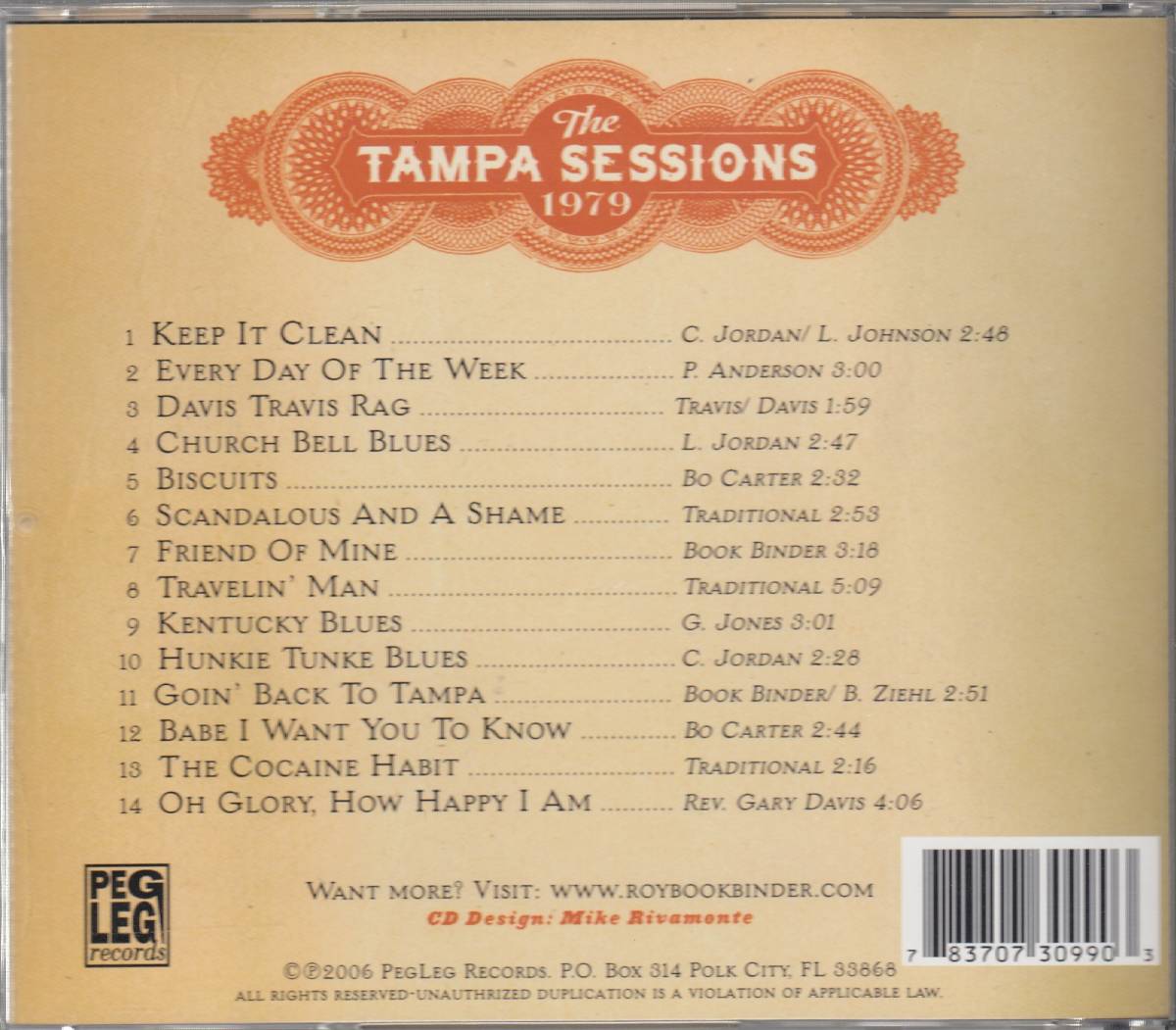 輸 Roy Book Binder The Tampa Sessions 1979◆規格番号■PL-70012◆送料無料■即決●交渉有_画像2