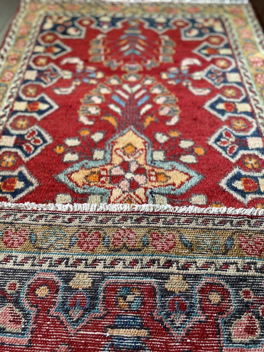 人気ショップ ハマダン産 ペルシャ絨毯 149×71cm 定番セール