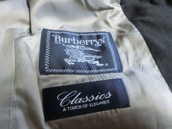 BURBERRY セットアップ ウール ジャケット シングル パンツ R38 ブラック #92-78-170 バーバリー_画像9