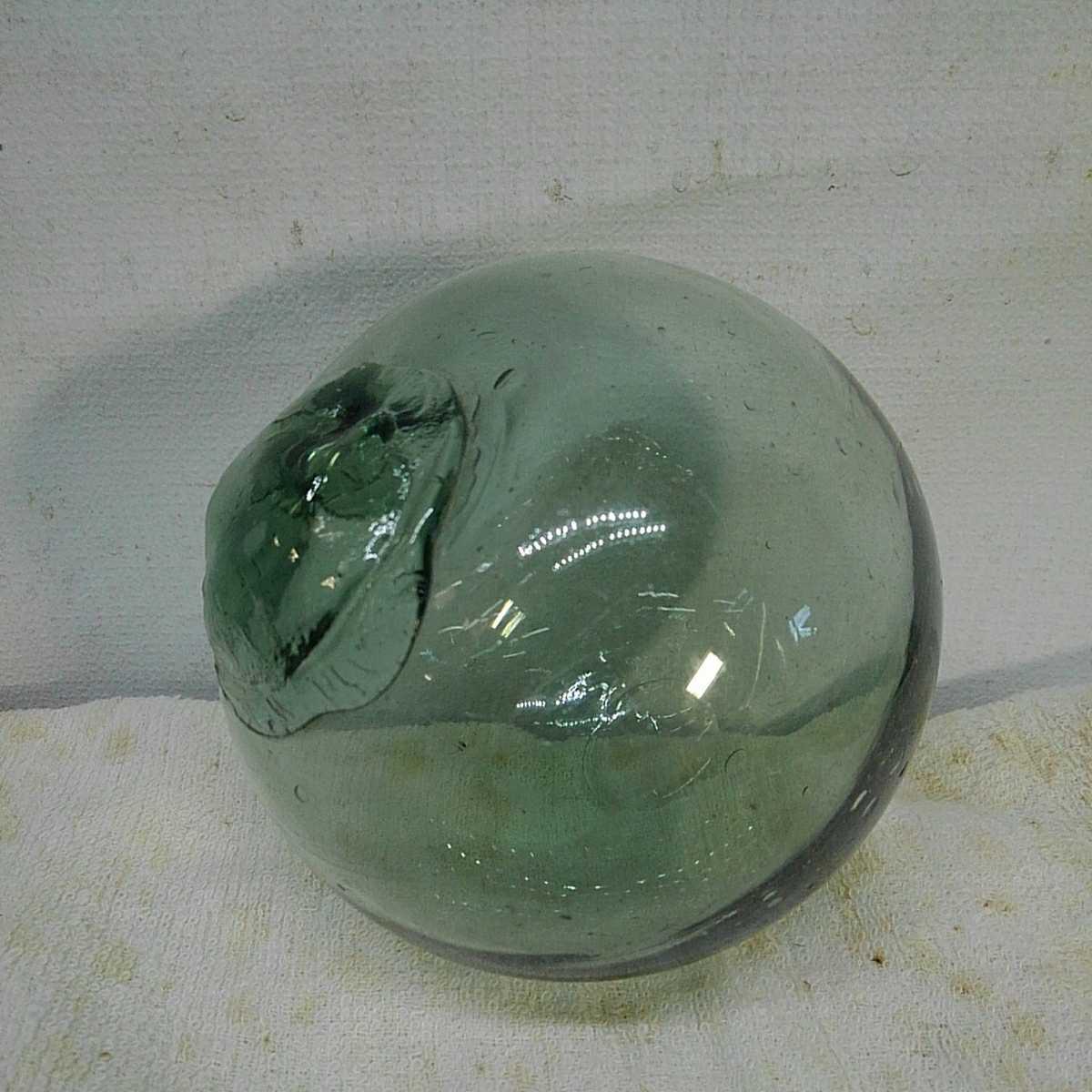 ガラス玉 浮き玉 ビン玉 漁具 直径 約10cm レトロ ヴィンテージ インテリア Y7_画像2