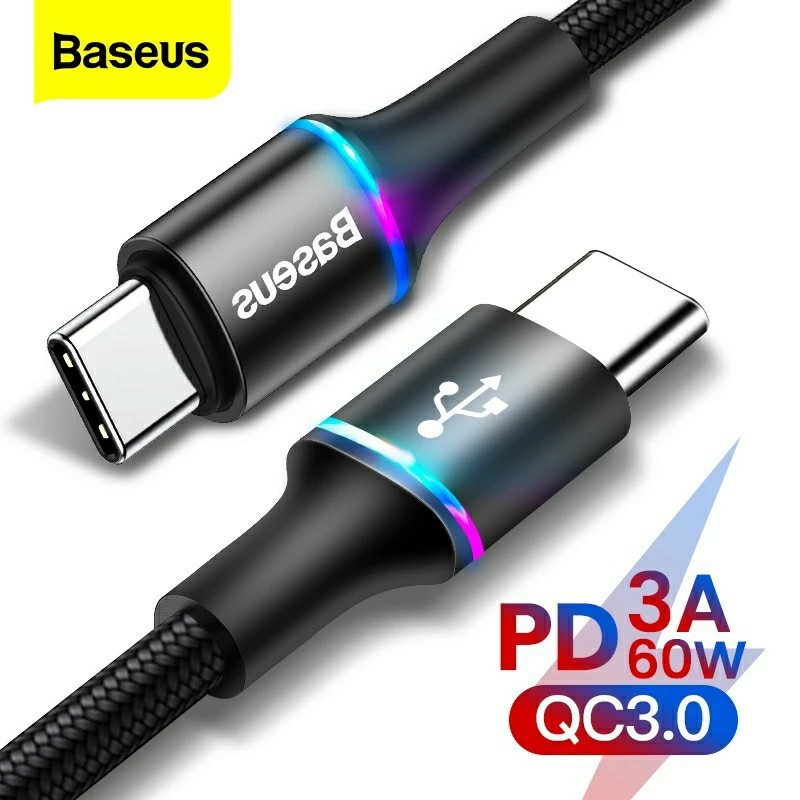 BASEUS 60W USB Type C TO Type C ケーブル