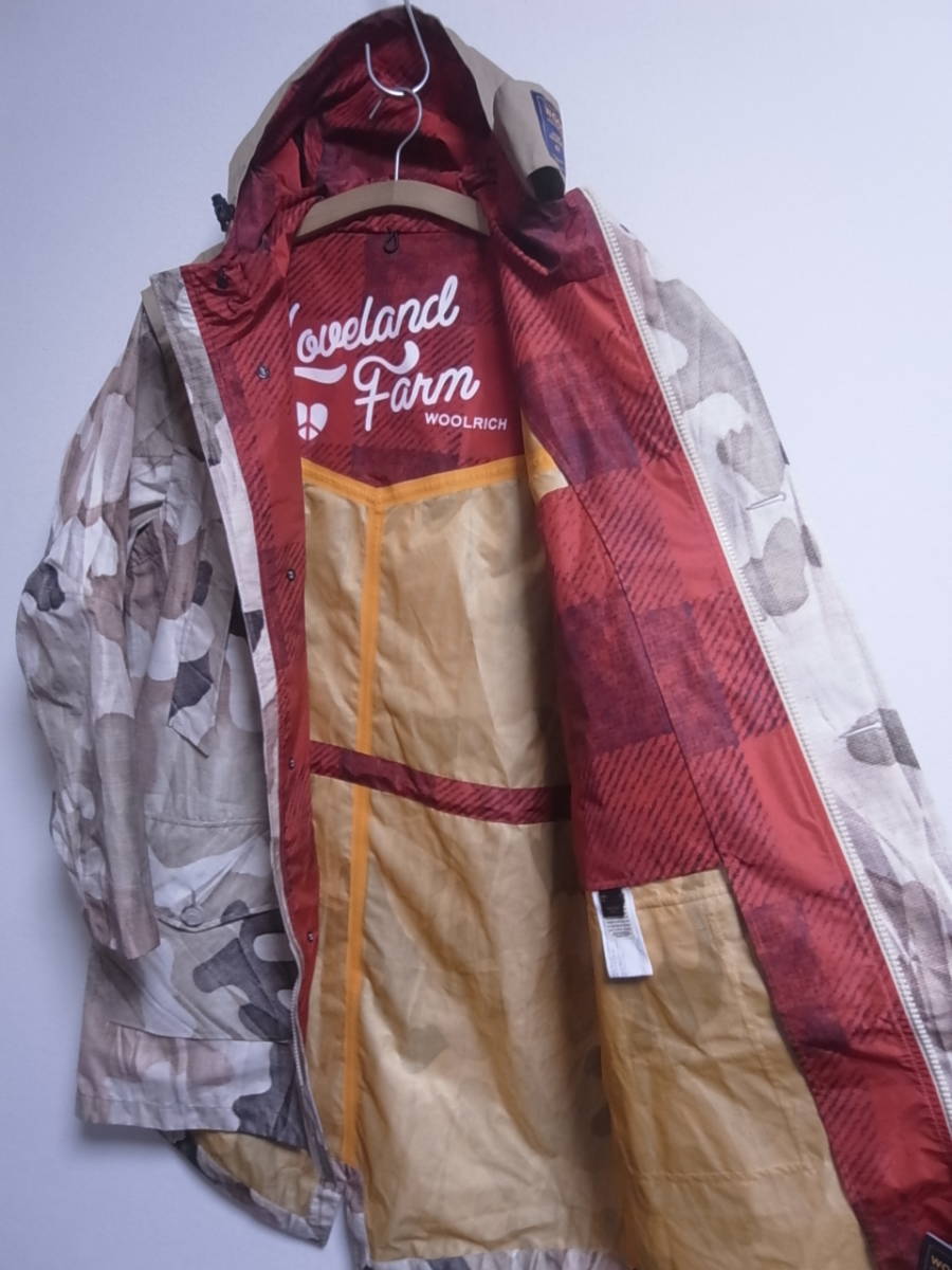 イタリア製★コラボ★ウールリッチ WOOLRICH × グリフィン GRIFFIN 英国陸軍カモフラ柄 M-51型 フィッシュテールパーカー モッズコート☆L_画像6