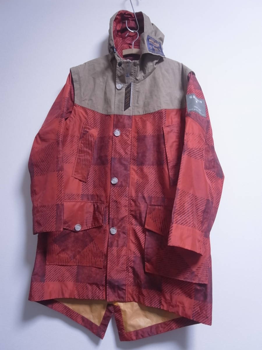 イタリア製★コラボ★ウールリッチ WOOLRICH × グリフィン GRIFFIN バッファローチェック M-51型 フィッシュテールパーカ モッズコート L