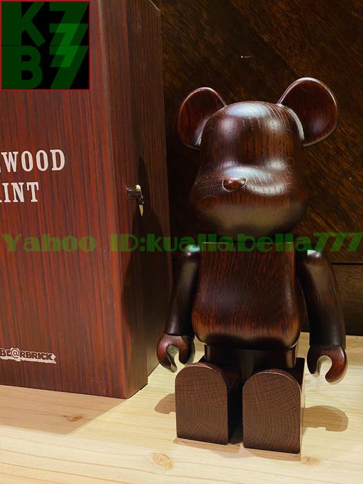 [ toy model ]Medicom Be@rbrick Rosewood Paint 400% Bearbrickmeti com Bearbrick rose wood Karimoku * height 28cm, regular goods H65