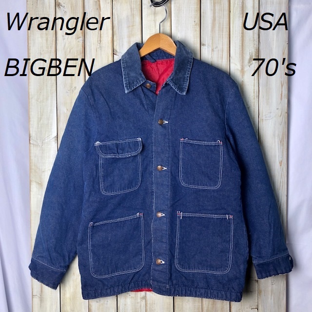 USA古着 70's 八角形ロゴ BIGBEN Wrangler キルティングライナー USA古着 70's 八角形ロゴ BIGBEN Wrangler キルティングライナー