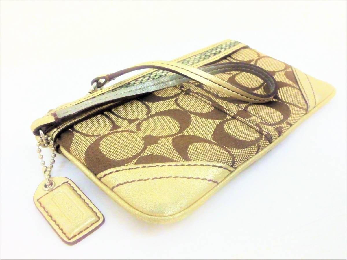  genuine article tax included Coach Mini pouch [COACH]