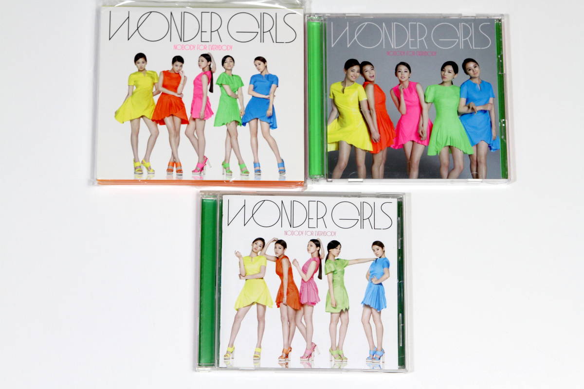 Wonder Girls ワンダーガールズ■日本盤初回限定DVD付CD2枚+通常盤セット【Nobody For Everybody(初回生産限定盤A)(初回生産限定盤B)】_画像1