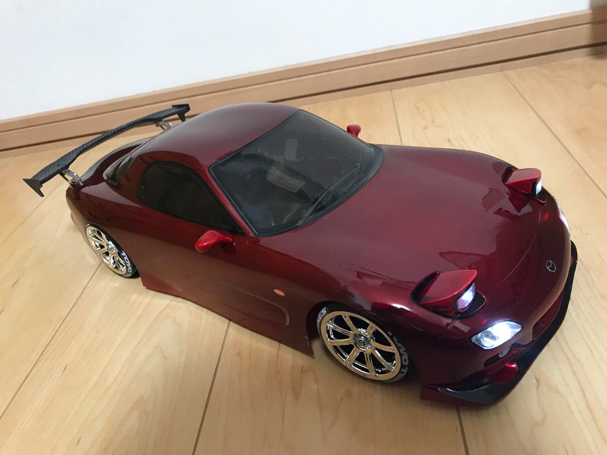 【新品！LED12灯！】タミヤ TT-02シャーシ RX-7 完全フルセット！