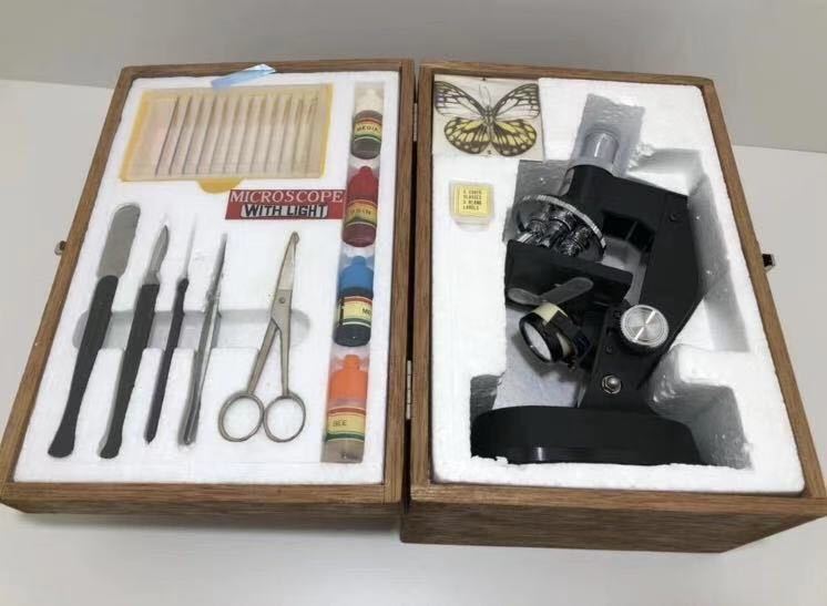 F133 PHILIPS Philip microscope set tree box attaching 