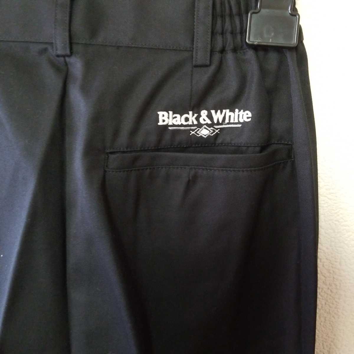 新品Black&Whiteブラック&ホワイト/レディース　撥水ウォッシャブルパンツ春夏物/ブラック/M/￥19800(18000+税)/日本製_画像4