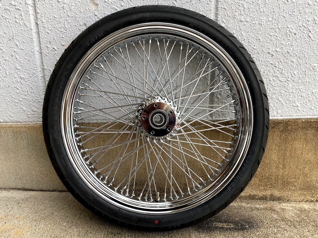 ★2000~2020年 80 スポーク 21×3.5 ツアラーモデル ULTIMA スポーク フロントホイール ツーリング バガー 新品 ハーレー 36-498 1_画像2