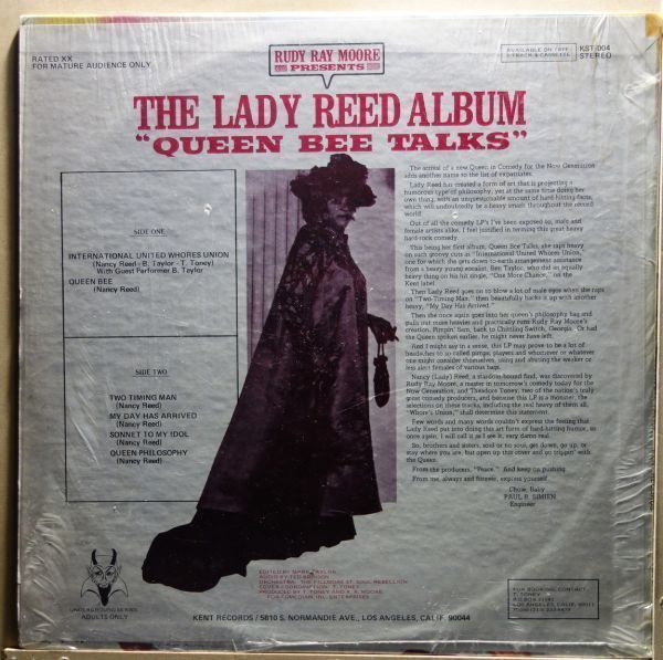  shrink remainder jacket condition excellent *Lady Reed - Rudy Ray Moore Presents The Lady Reed Album Queen Bee Talks*Kent / KST-004