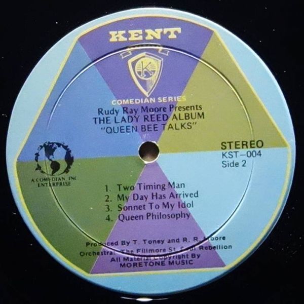  shrink remainder jacket condition excellent *Lady Reed - Rudy Ray Moore Presents The Lady Reed Album Queen Bee Talks*Kent / KST-004