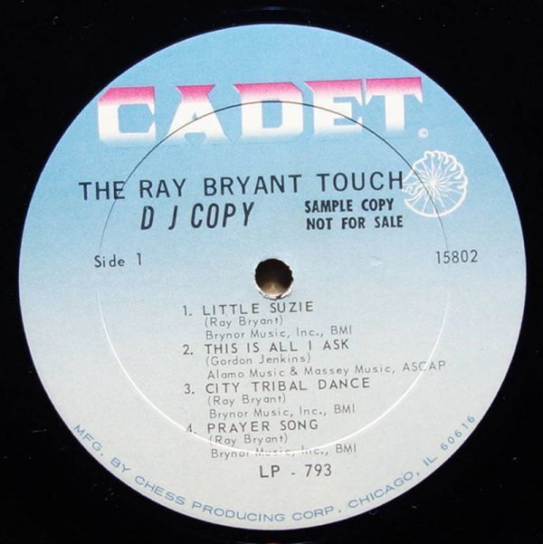 Ray Bryant - The Ray Bryant Touch◆The Supremesのカヴァー◆Esmond Edwardsプロデュース作品◆Cadet / LPS-793_画像3